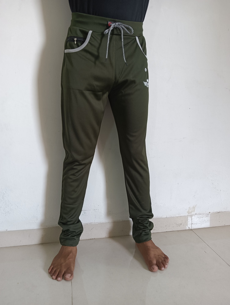 Army green track pants cheap