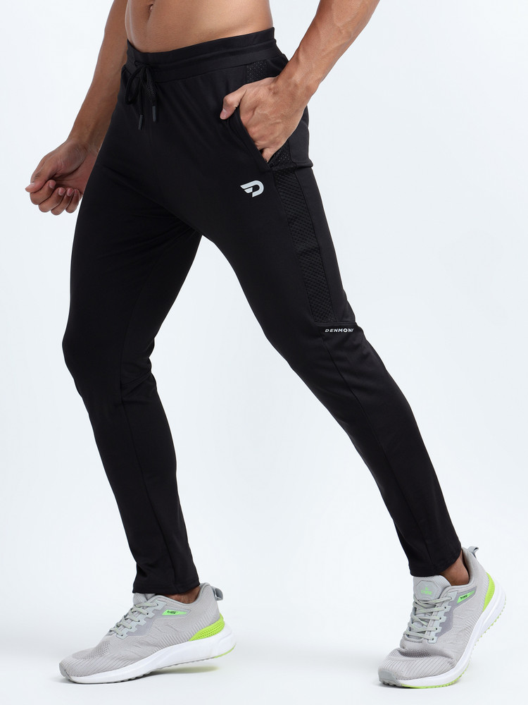 DENMONK Solid Men Black Track Pants - Buy DENMONK Solid Men Black Track  Pants Online at Best Prices in India | Flipkart.com