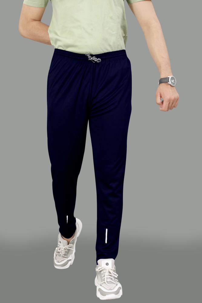 Navy Baggy Track Pants
