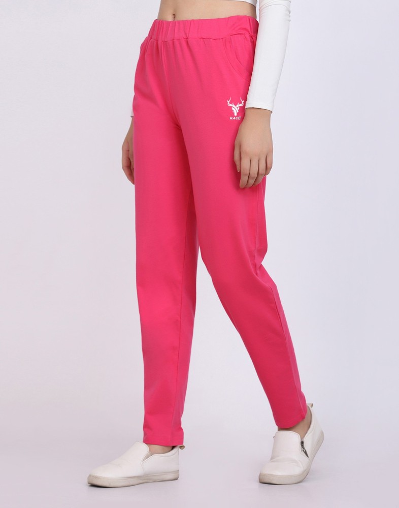 Clothmaster Solid Women Pink Track Pants - Buy Clothmaster Solid Women Pink  Track Pants Online at Best Prices in India