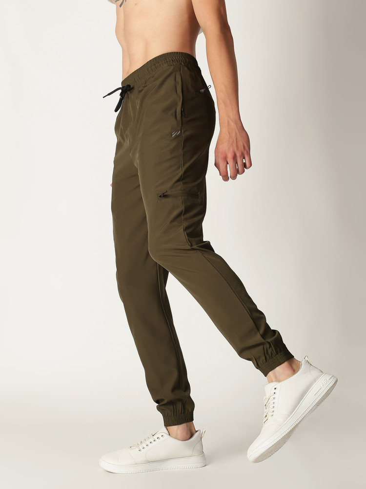 Ivoc olive solid joggers sales