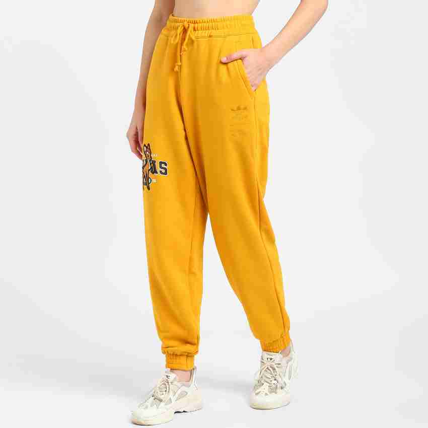 Adidas sweatpants yellow top