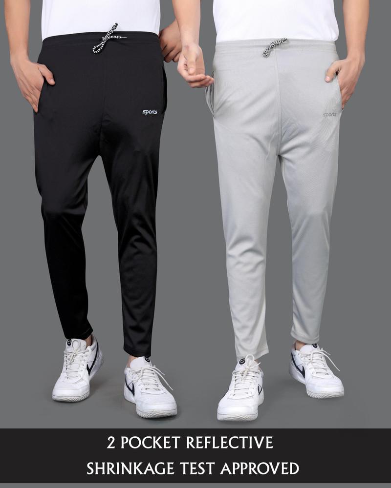 Fruzis Fashion Solid Men Black Grey Track Pants Buy Fruzis