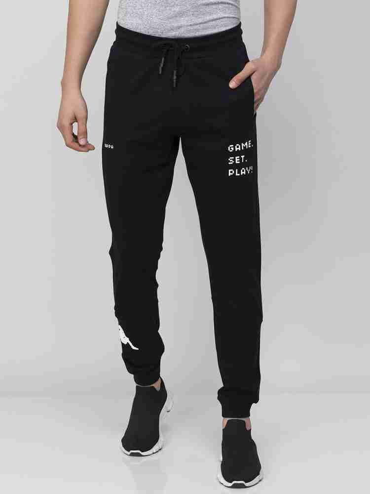 Black and white online kappa joggers