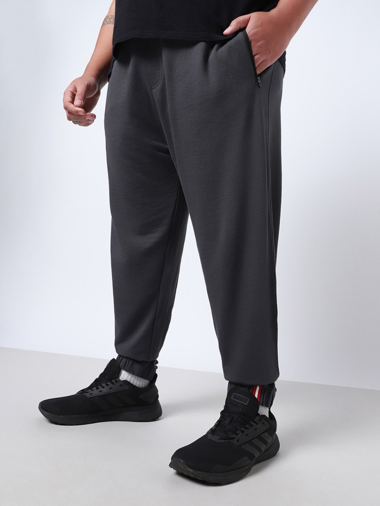 BEWAKOOF Solid Men Grey Track Pants Buy BEWAKOOF Solid Men Grey