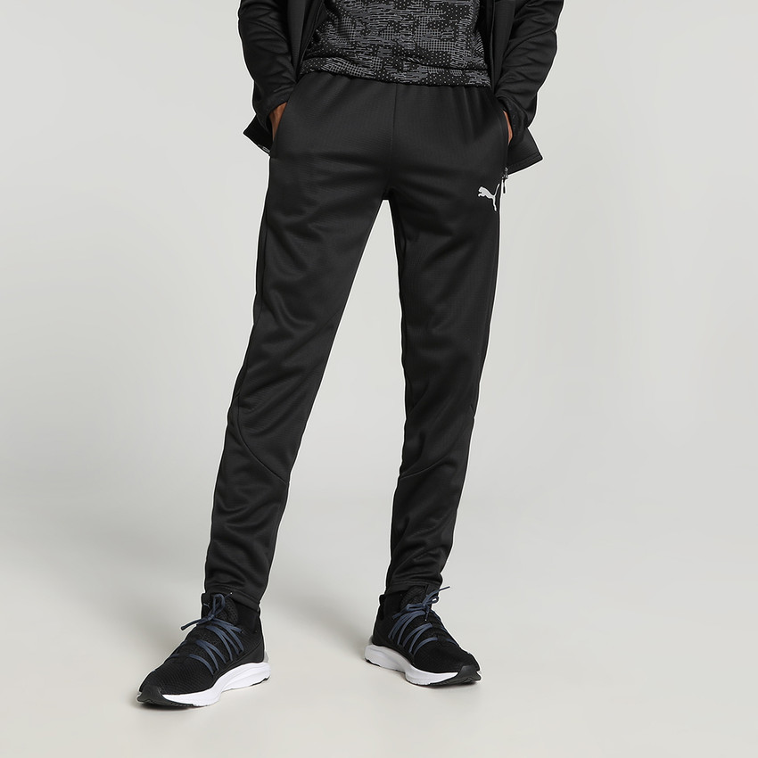 Puma solid men's 2024 black track pants