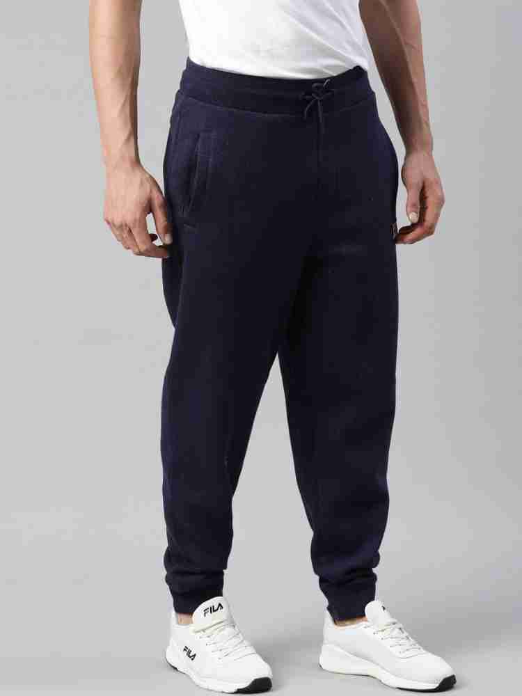 FILA Solid Men Blue Track Pants - Buy FILA Solid Men Blue Track Pants  Online at Best Prices in India