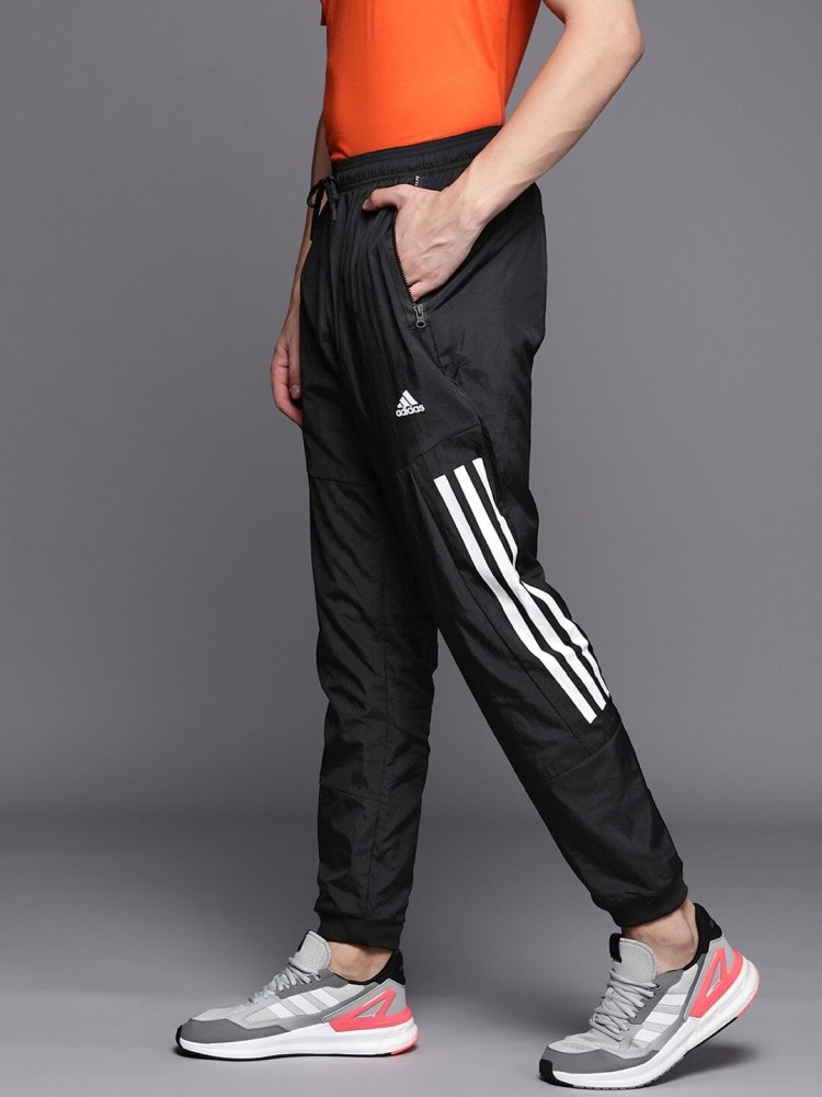 ADIDAS Striped Men Black Track Pants - Buy ADIDAS Striped Men Black Track  Pants Online at Best Prices in India