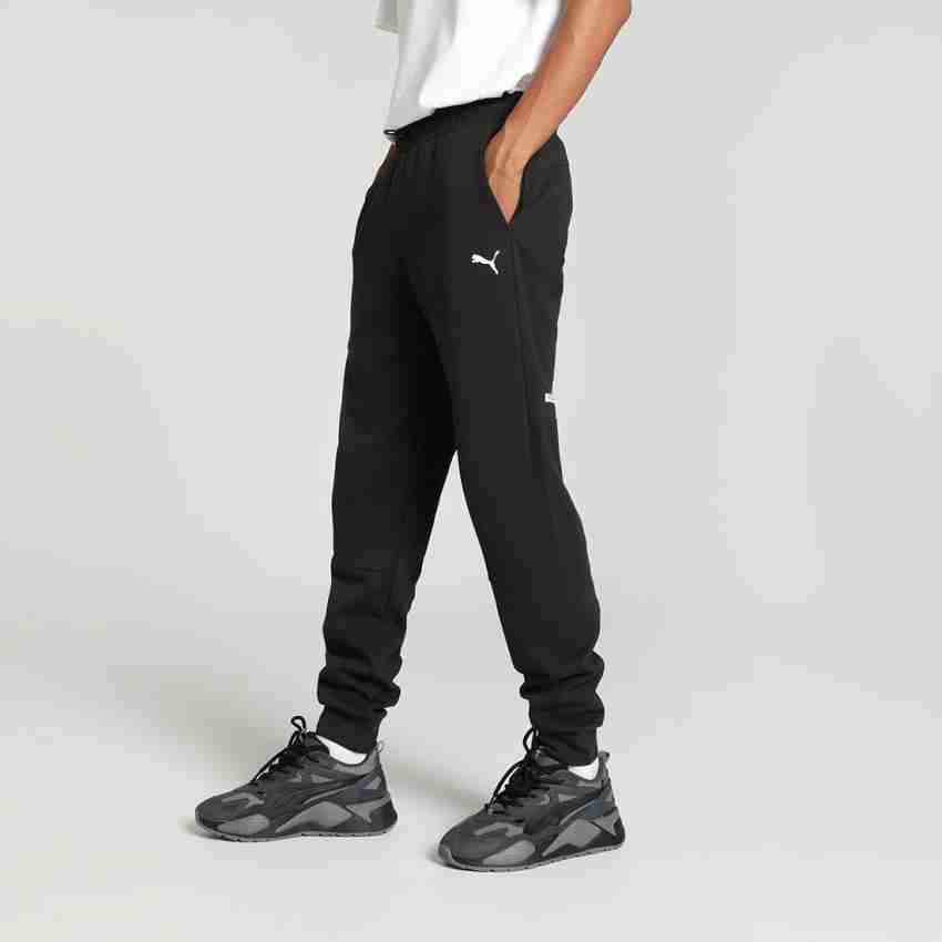 PUMA Solid Men Black Track Pants - Buy PUMA Solid Men Black Track