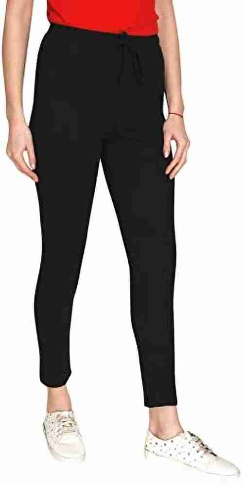 Radheyk Solid Women Black Track Pants - Buy Radheyk Solid Women Black Track  Pants Online at Best Prices in India