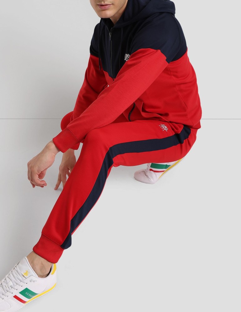 U.S. POLO ASSN. Solid Men Red Track Pants - Buy U.S. POLO ASSN. Solid Men  Red Track Pants Online at Best Prices in India