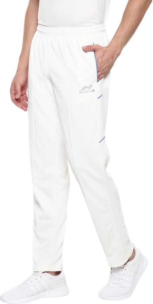 NIVIA Solid Men White Track Pants