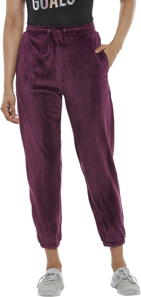 Ajile By Pantaloons Solid Women Purple Track Pants Buy Ajile By