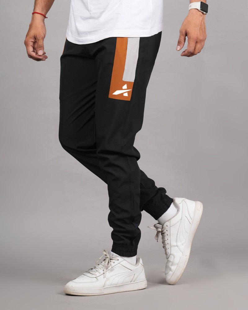 addiz Solid Men Black Track Pants Buy addiz Solid Men Black