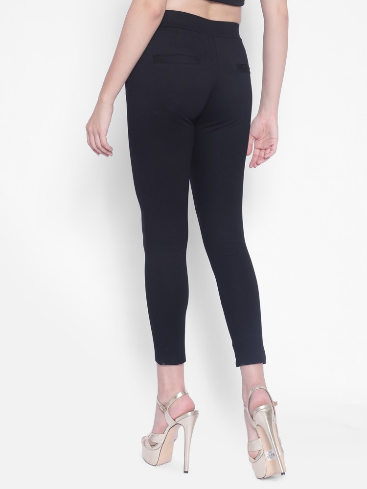 Buy online High Rise Solid Jeggings from Jeans & jeggings for Women by  Valles365 By S.c. for ₹539 at 68% off