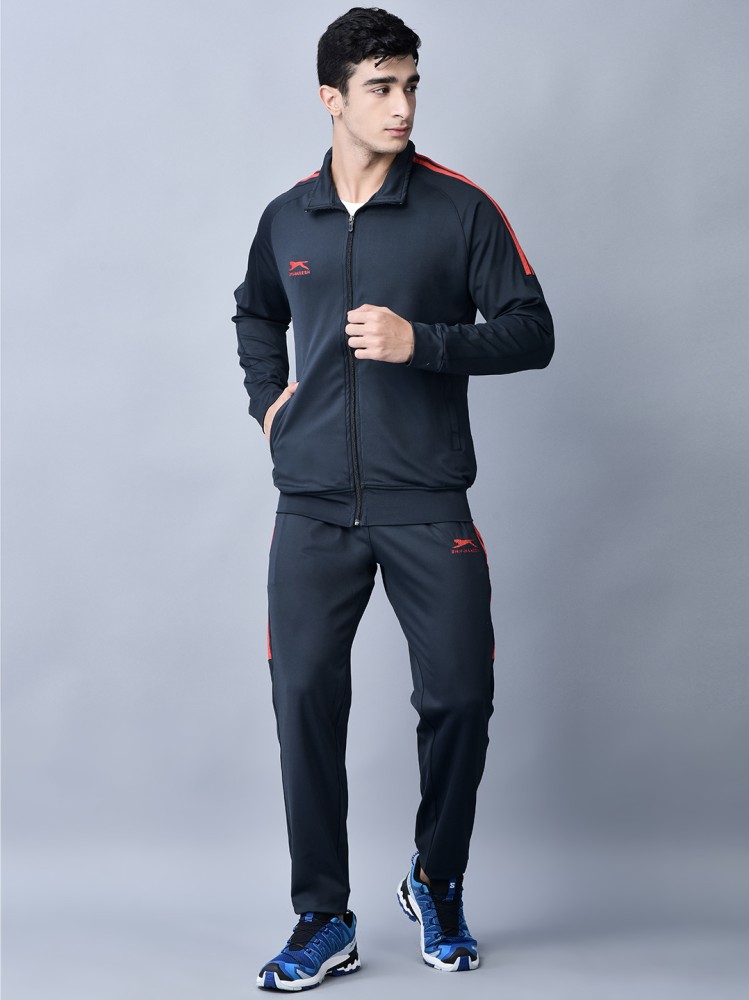 Shiv Naresh Men Black Inter Lock Tracksuit (Set Of 2), 48% OFF