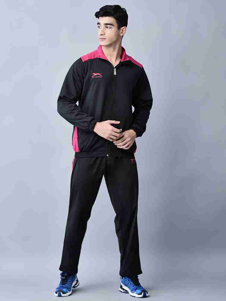 Shiv Naresh Men Black Inter Lock Tracksuit (Set Of 2), 48 OFF