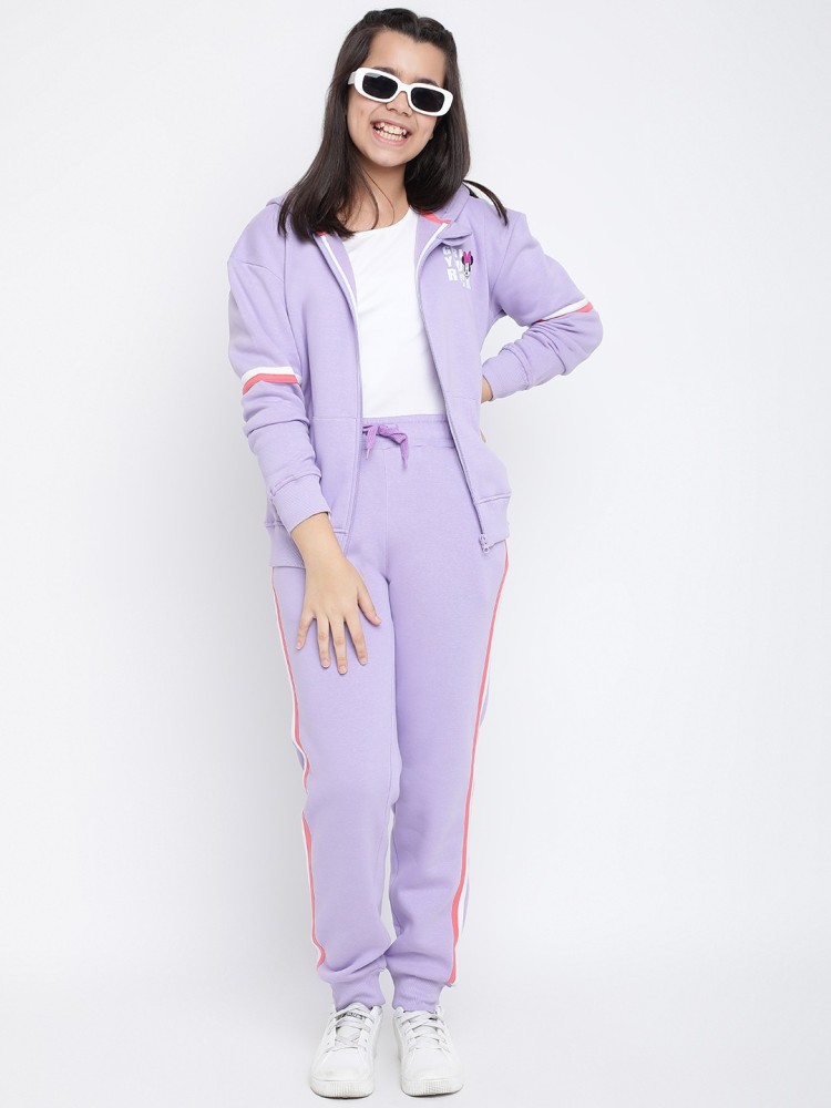 Buy Purple Track Pants for Girls by LI'L TOMATOES Online