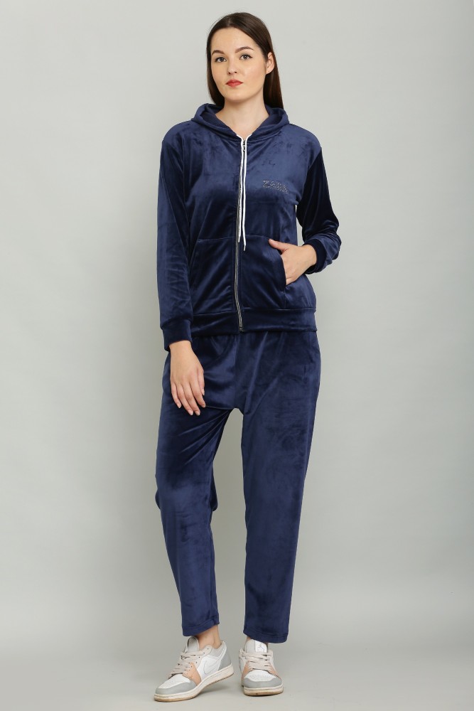 Womens velvet track online suit