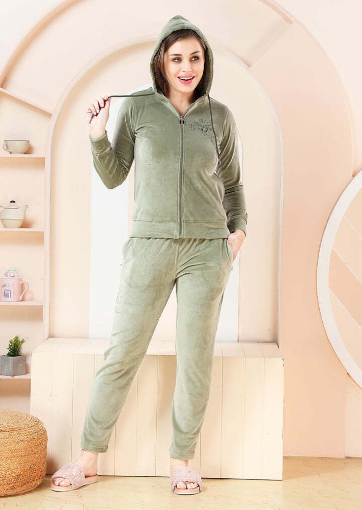 sweet touch Solid Women Track Suit - Buy sweet touch Solid Women Track Suit  Online at Best Prices in India