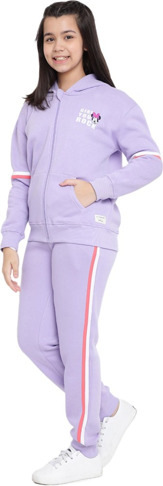 Girls on sale purple tracksuit