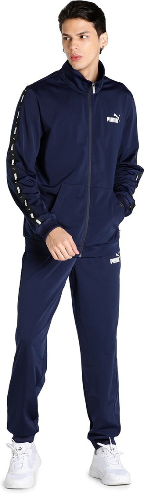 Puma tracksuit clearance navy blue