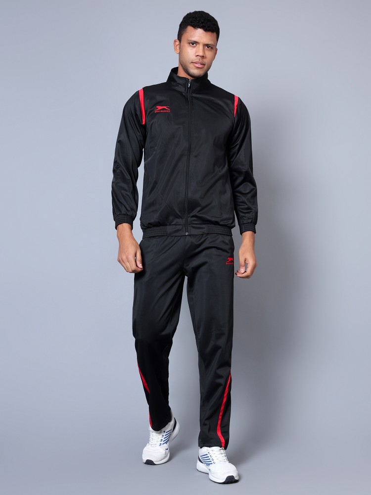 Shiv Naresh Men Black Inter Lock Tracksuit (Set Of 2), 48% OFF