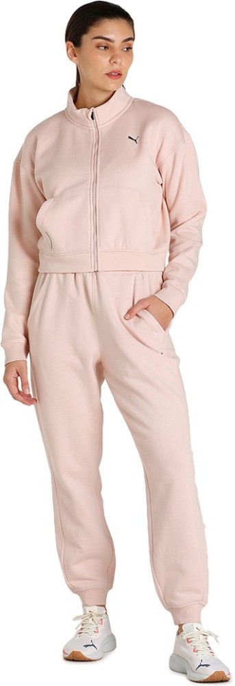 Pink on sale puma tracksuit