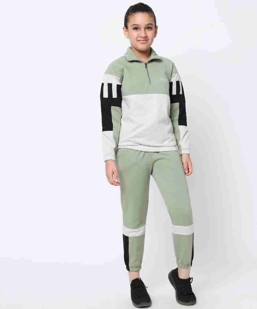 NICK AND JONES Colorblock Girls Track Suit