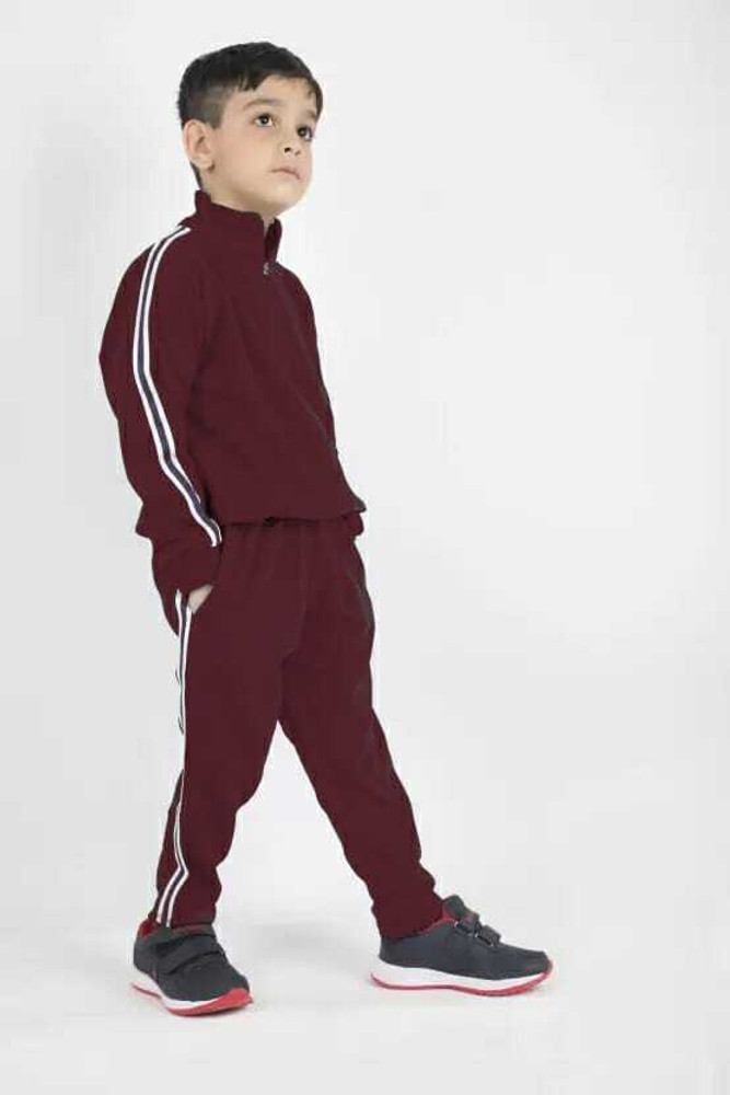 Boys burgundy tracksuit online