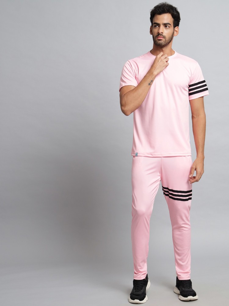 Mens pink hot sale adidas tracksuit