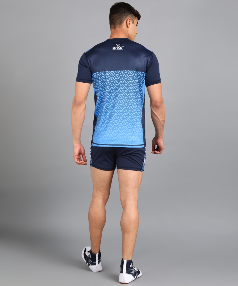 Pace International Kabaddi Jersey & Shorts for Men M / Navy Blue