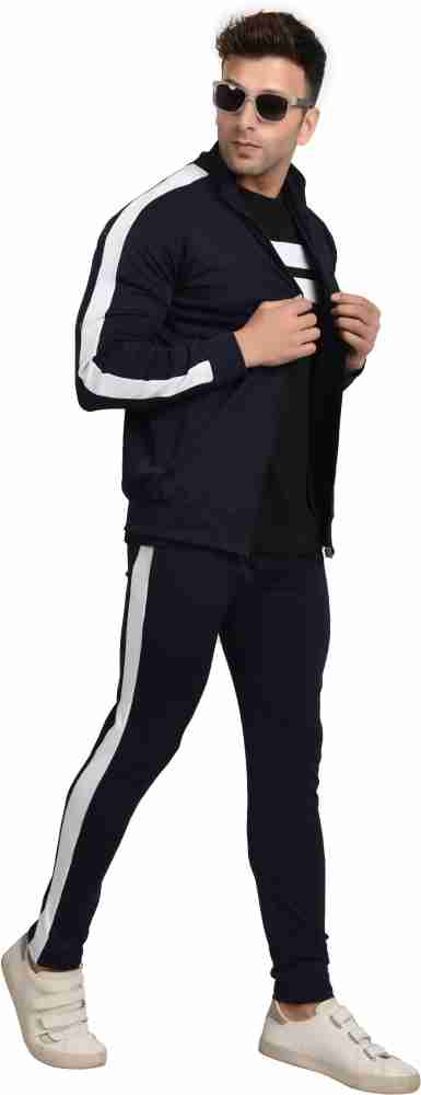 Funnel Neck Contrast Panel Tricot MAN Tracksuit