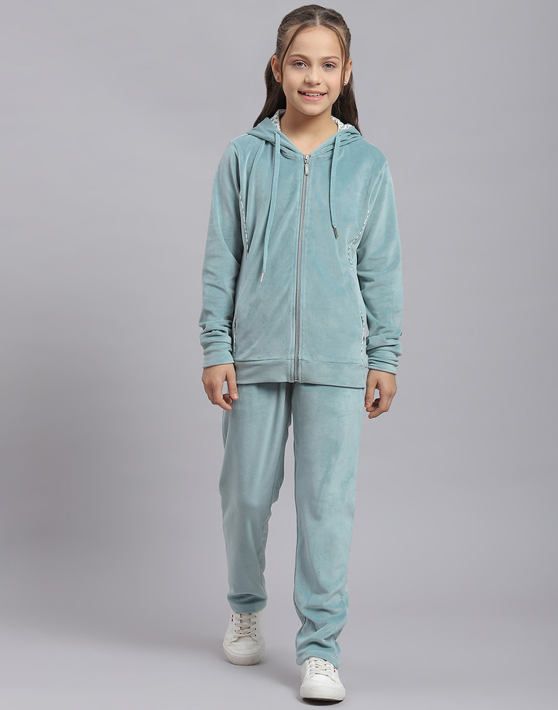 MONTE CARLO Solid Girls Track Suit Buy MONTE CARLO Solid Girls