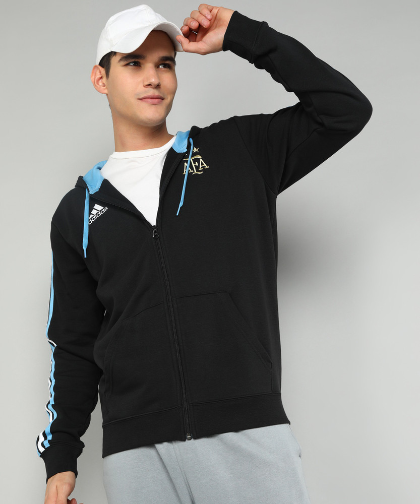 Adidas full sleeve solid men's jacket top