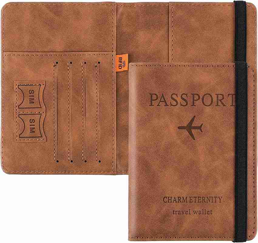 Passport top pouch leather