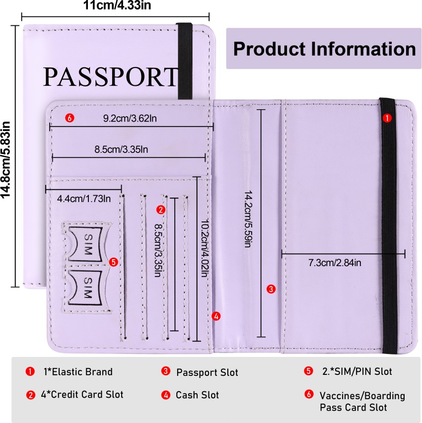 kittu Executive Secure RFID Passport Wallet & PU Leather Document Holder  KE2 Edition Grey - Price in India