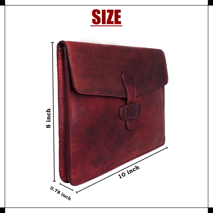 Leather portfolio clutch shop