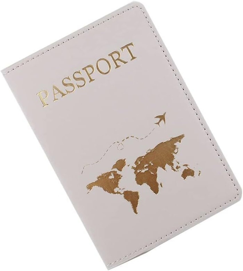 House of Quirk Passport Case with RFID Blocking Passport Holder Cover-Grey