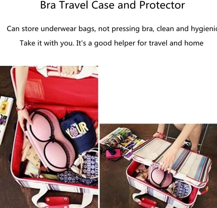 Flywind Portable Bra and Panty, Lingerie Organiser Travel Bag Underwear Bra  Storage Case Multicolor - Price in India