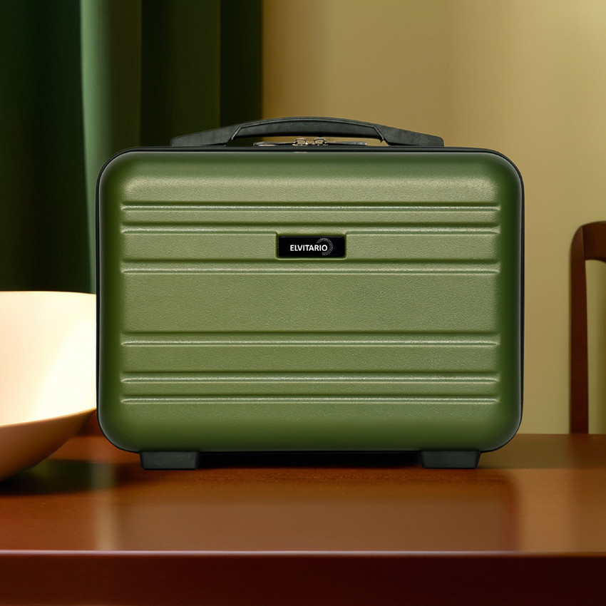 ELVITARIO Makeup Organizer Vanity Case Green Price in India Flipkart