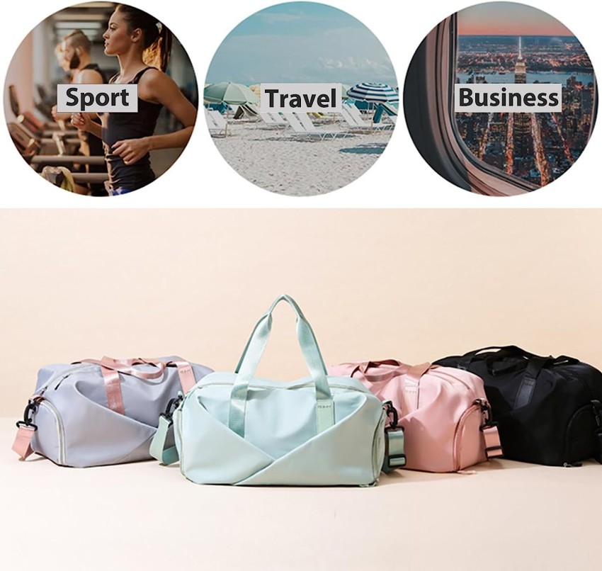 Small Travel Duffle bag Women men,Gym bags with Wet Pocket & Shoe  Compartment, Workout Overnight Shopping Hospital Handbag,Lightweight Gear  bag