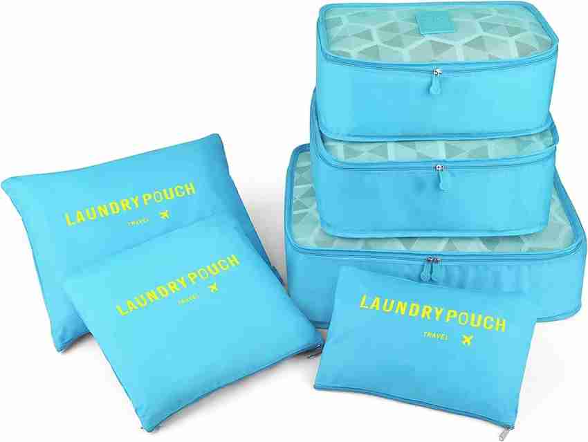 6pcs/1set Travel Storage Bag Storage Clothes Bag Luggage Case Bag Suitcase Underwear  Organizer Make Up