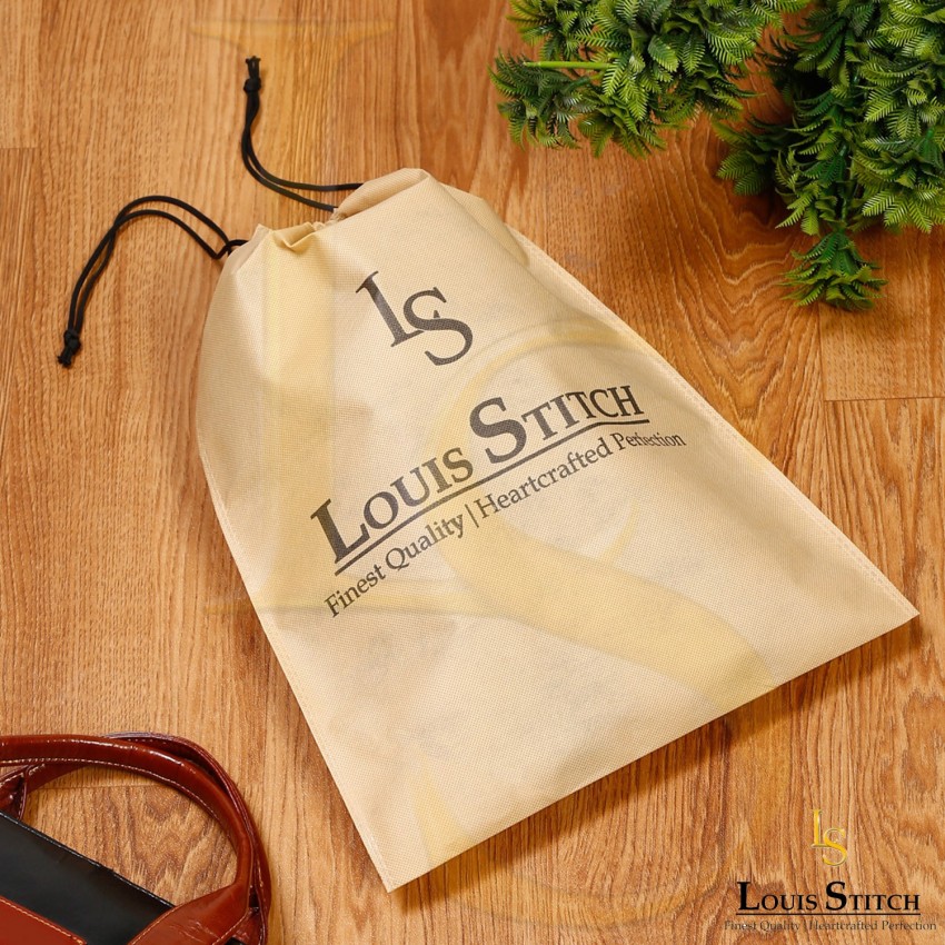 Louis-Vuitton-Set-of-8-Dust-Bag-Storage-Bag-Drawstring-Beige-F/S