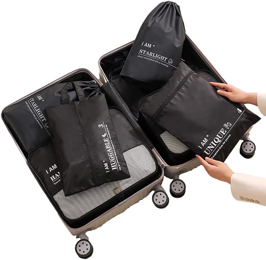 Packing Cubes 8/6Pcs Travel Luggage Packing Organizers Set with Toiletry  Bag Cosmetic Makeup Bag Clothes Organizer Hanging Bag