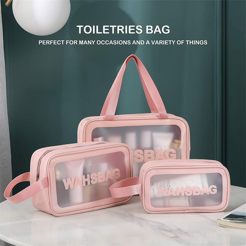 TWIRA Combo Cosmetic Wash Bag Travel Toiletry Kit PINK Price in