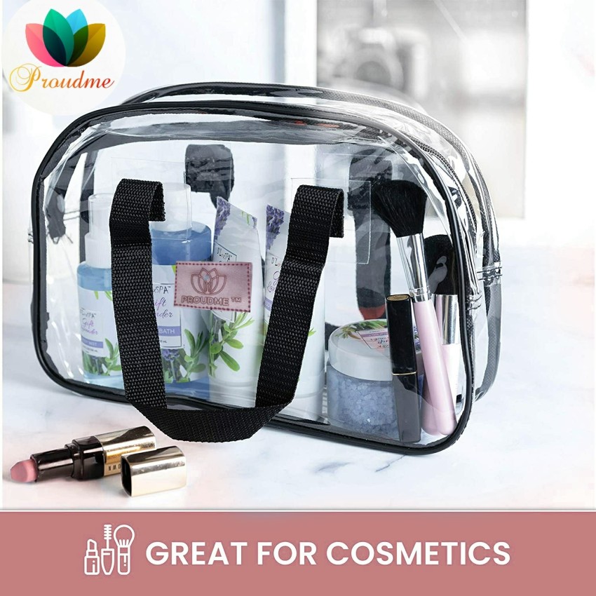 Cosmetic Wash Bag Makeup Pouch Bag Travel Transparent Toiletry Waterproof  Zipper Wash Bag Household Grooming Kit