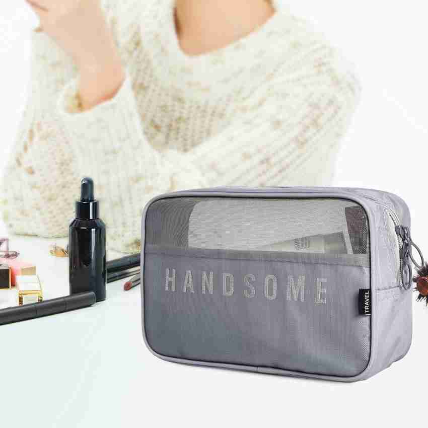 Jessyline Large Makeup Bag for Purse Luxury Women Cosmetic Bags Designer  Make Up Pouch for Toiletry Travel Organizer (Beige)