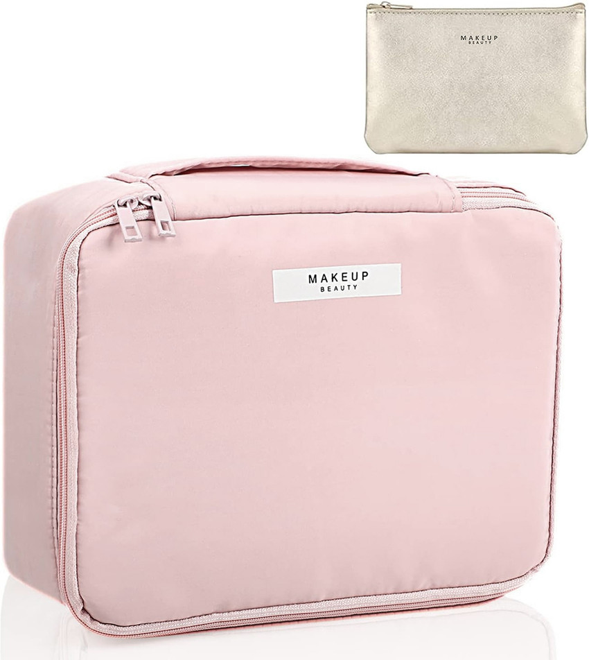 PALAY Makeup Vanity Bag Cosmetic Bag Make Up Pouch For Ladies Travel Toiletry Kit Pink Price in India Flipkart