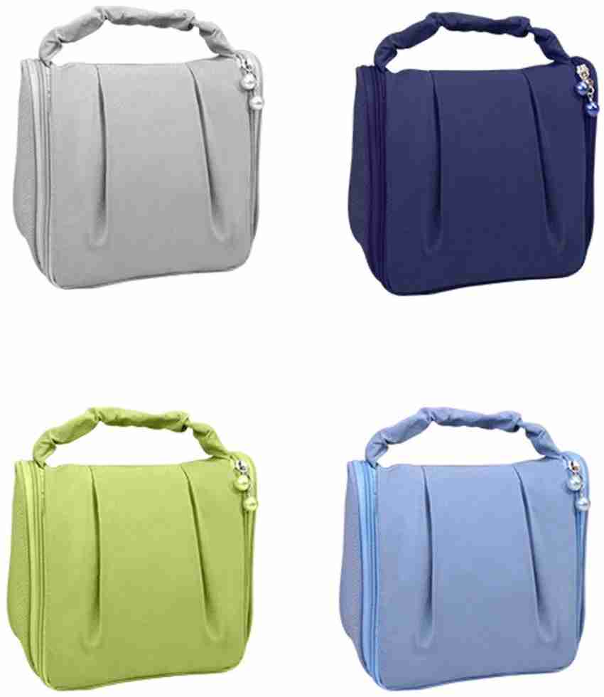 ultimatefashionista Transparent PVC Make Up Kit Cum Jewellery Kit (Silver)  Makeup Bag Toiletries Bag Cosmetic Kit Pouch Utility Bag vanity